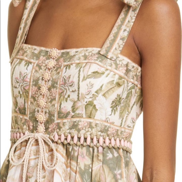 Zimmerman Picnic Tie-Shoulder Printed Maxi Dress - Picture 3 of 5